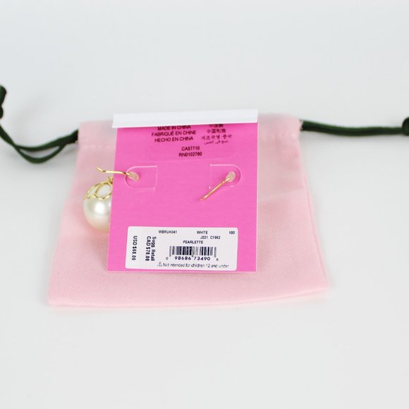 NWT Kate Spade Faux Pearl Earring - Picture 7 of 7